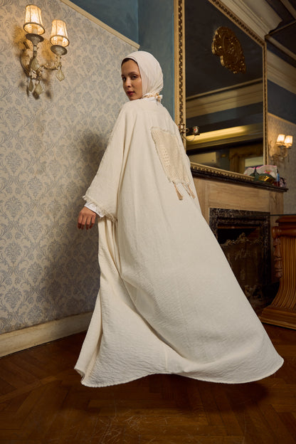 Cream Linen Kaftan