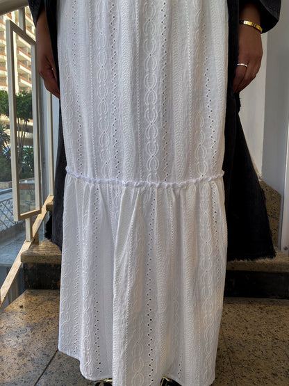 Cotton white skirt